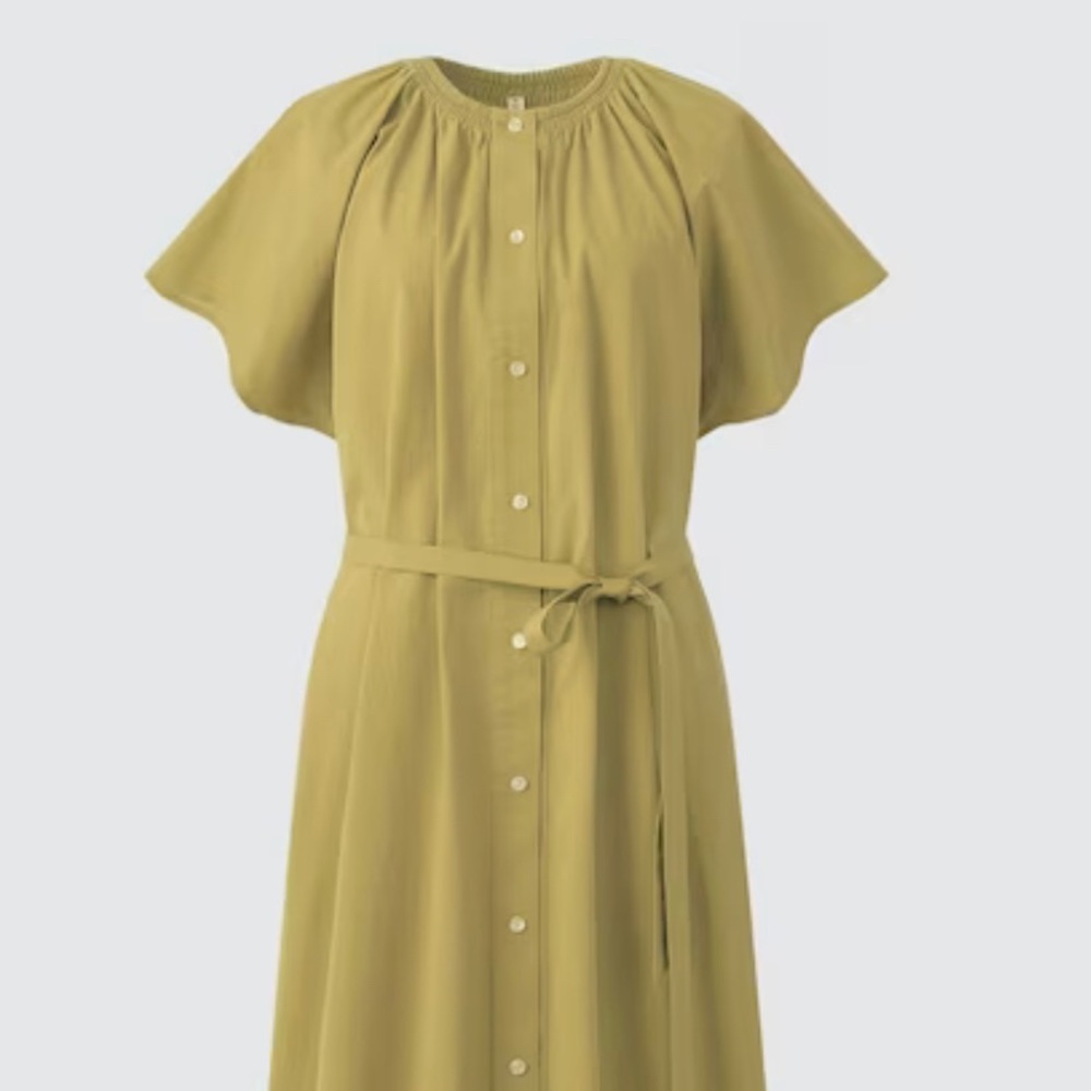 Uniqlo x Hana Tajima Mini yellow dress (XS)
